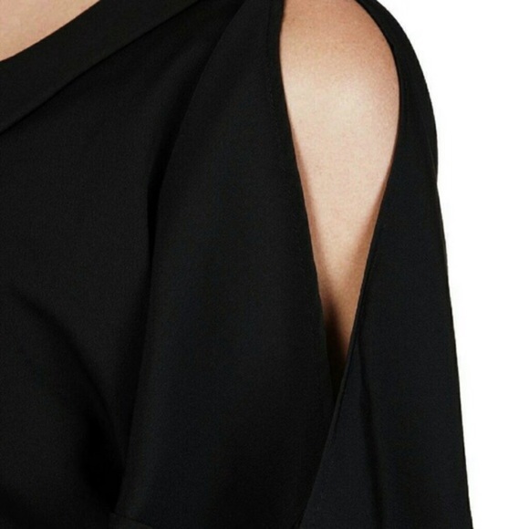 Jessica Simpson LBD Belted with Open Sleeves Sz 4 - Picture 3 of 9